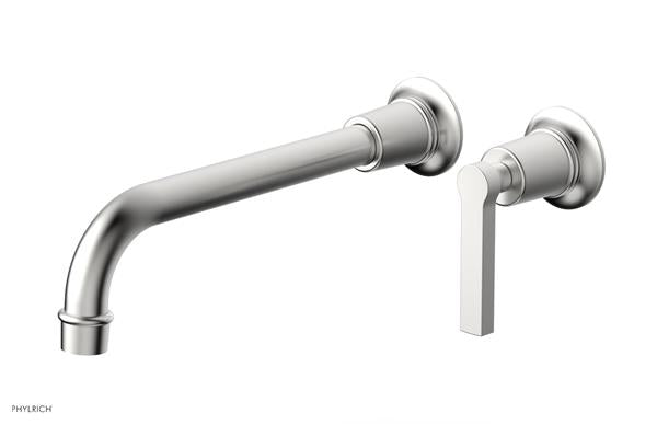 Phylrich - Hex Modern 10 Inch Inch Single Handle Wall Lavatory Set - Lever Handle