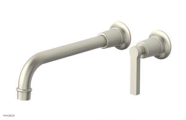 Phylrich - Hex Modern 10 Inch Inch Single Handle Wall Lavatory Set - Lever Handle