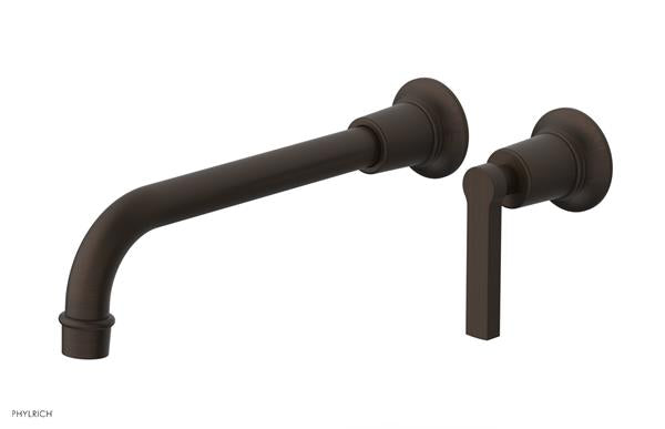 Phylrich - Hex Modern 10 Inch Inch Single Handle Wall Lavatory Set - Lever Handle