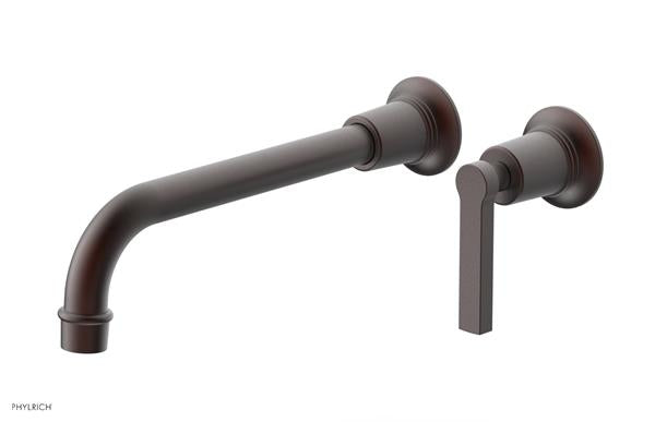 Phylrich - Hex Modern 10 Inch Inch Single Handle Wall Lavatory Set - Lever Handle