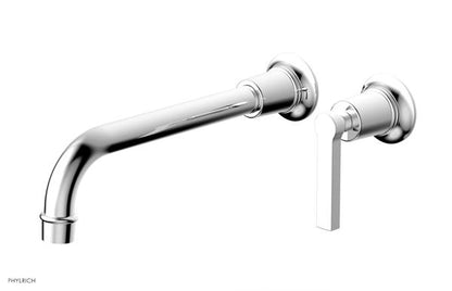 Phylrich - Hex Modern 10 Inch Inch Single Handle Wall Lavatory Set - Lever Handle