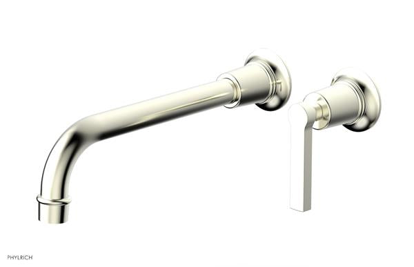 Phylrich - Hex Modern 10 Inch Inch Single Handle Wall Lavatory Set - Lever Handle
