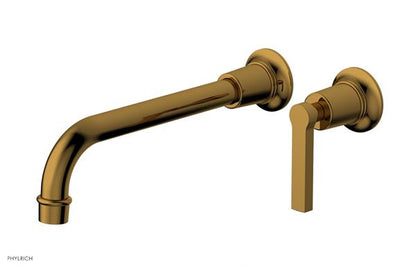 Phylrich - Hex Modern 10 Inch Inch Single Handle Wall Lavatory Set - Lever Handle