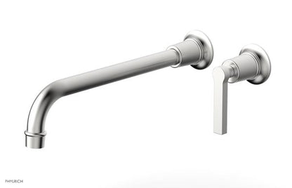 Phylrich - Hex Modern 12 Inch Inch Single Handle Wall Lavatory Set - Lever Handle