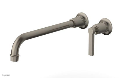 Phylrich - Hex Modern 12 Inch Inch Single Handle Wall Lavatory Set - Lever Handle