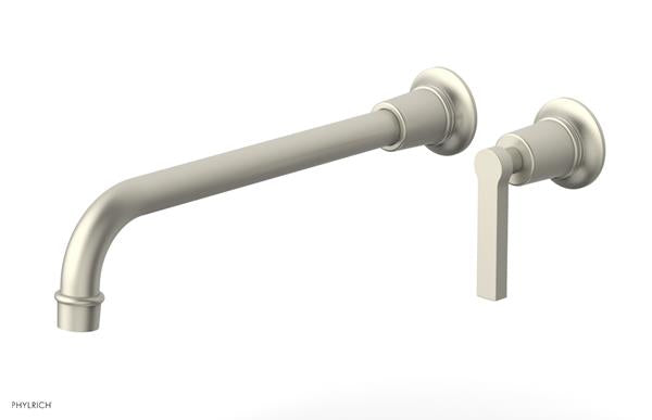 Phylrich - Hex Modern 12 Inch Inch Single Handle Wall Lavatory Set - Lever Handle