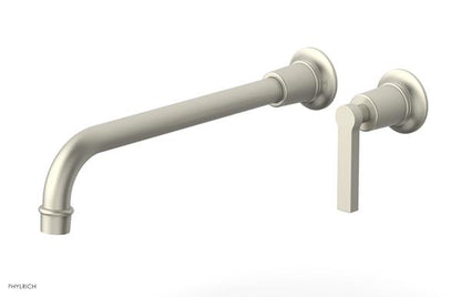 Phylrich - Hex Modern 12 Inch Inch Single Handle Wall Lavatory Set - Lever Handle