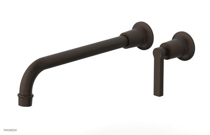 Phylrich - Hex Modern 12 Inch Inch Single Handle Wall Lavatory Set - Lever Handle