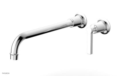 Phylrich - Hex Modern 12 Inch Inch Single Handle Wall Lavatory Set - Lever Handle
