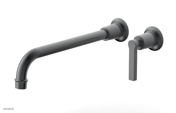 Phylrich - Hex Modern 12 Inch Inch Single Handle Wall Lavatory Set - Lever Handle