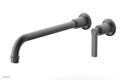 Phylrich - Hex Modern 12 Inch Inch Single Handle Wall Lavatory Set - Lever Handle