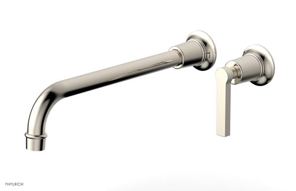 Phylrich - Hex Modern 12 Inch Inch Single Handle Wall Lavatory Set - Lever Handle