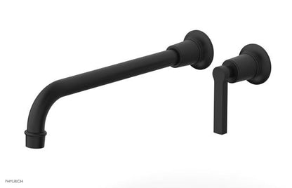Phylrich - Hex Modern 12 Inch Inch Single Handle Wall Lavatory Set - Lever Handle