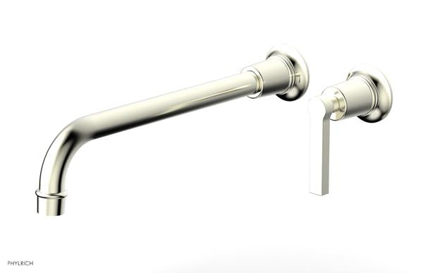 Phylrich - Hex Modern 12 Inch Inch Single Handle Wall Lavatory Set - Lever Handle