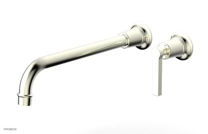 Phylrich - Hex Modern 12 Inch Inch Single Handle Wall Lavatory Set - Lever Handle