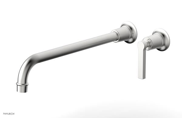 Phylrich - Hex Modern 14 Inch Inch Single Handle Wall Lavatory Set - Lever Handle
