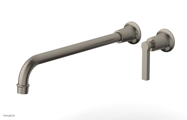 Phylrich - Hex Modern 14 Inch Inch Single Handle Wall Lavatory Set - Lever Handle
