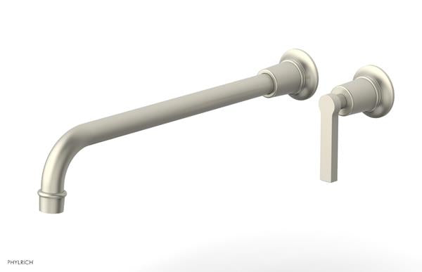 Phylrich - Hex Modern 14 Inch Inch Single Handle Wall Lavatory Set - Lever Handle