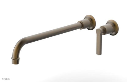 Phylrich - Hex Modern 14 Inch Inch Single Handle Wall Lavatory Set - Lever Handle