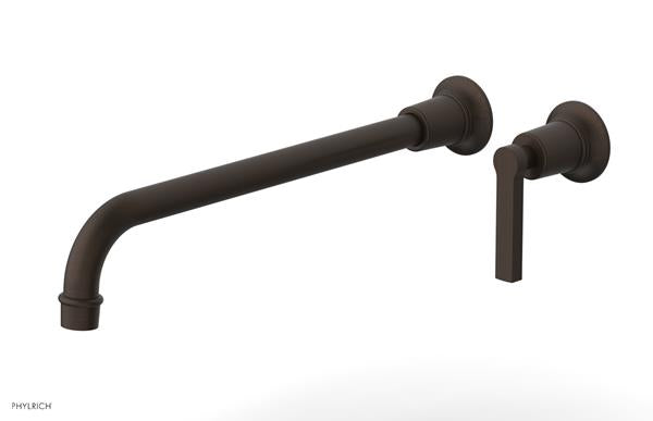 Phylrich - Hex Modern 14 Inch Inch Single Handle Wall Lavatory Set - Lever Handle