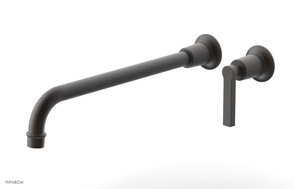 Phylrich - Hex Modern 14 Inch Inch Single Handle Wall Lavatory Set - Lever Handle