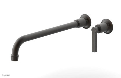 Phylrich - Hex Modern 14 Inch Inch Single Handle Wall Lavatory Set - Lever Handle