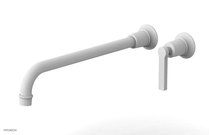 Phylrich - Hex Modern 14 Inch Inch Single Handle Wall Lavatory Set - Lever Handle