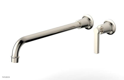 Phylrich - Hex Modern 14 Inch Inch Single Handle Wall Lavatory Set - Lever Handle