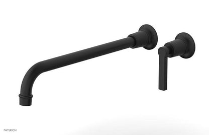 Phylrich - Hex Modern 14 Inch Inch Single Handle Wall Lavatory Set - Lever Handle