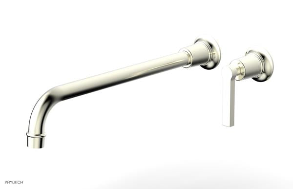 Phylrich - Hex Modern 14 Inch Inch Single Handle Wall Lavatory Set - Lever Handle