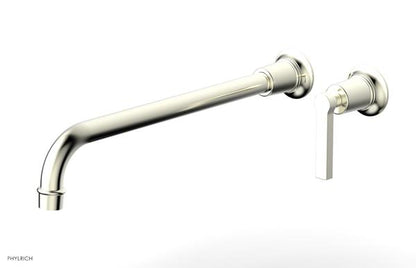 Phylrich - Hex Modern 14 Inch Inch Single Handle Wall Lavatory Set - Lever Handle