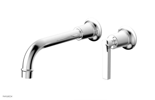 Phylrich - Hex Modern 8-1/4 Inch Inch Single Handle Wall Lavatory Set - Lever Handle