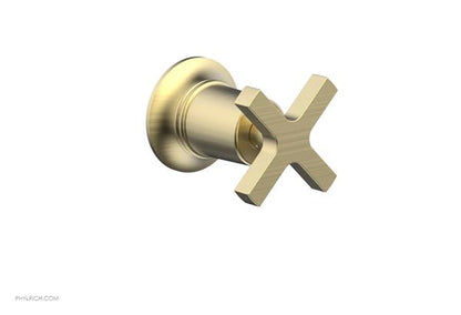 Phylrich - Hex  Modern Volume Control/Diverter Trim - Cross Handle