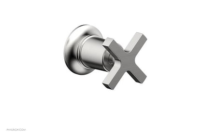 Phylrich - Hex  Modern Volume Control/Diverter Trim - Cross Handle