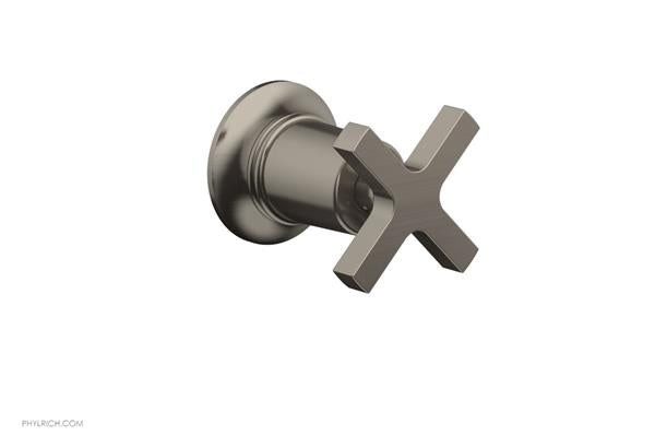 Phylrich - Hex  Modern Volume Control/Diverter Trim - Cross Handle