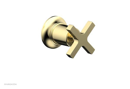Phylrich - Hex  Modern Volume Control/Diverter Trim - Cross Handle