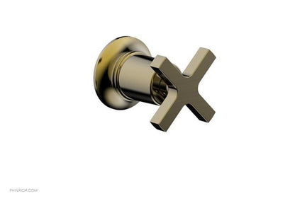 Phylrich - Hex  Modern Volume Control/Diverter Trim - Cross Handle
