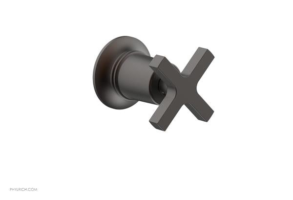 Phylrich - Hex  Modern Volume Control/Diverter Trim - Cross Handle