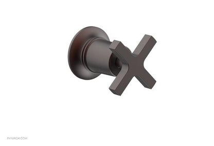 Phylrich - Hex  Modern Volume Control/Diverter Trim - Cross Handle