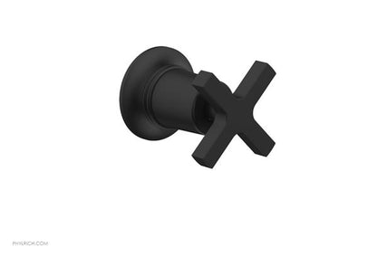 Phylrich - Hex  Modern Volume Control/Diverter Trim - Cross Handle