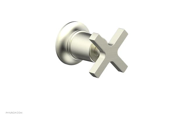 Phylrich - Hex  Modern Volume Control/Diverter Trim - Cross Handle