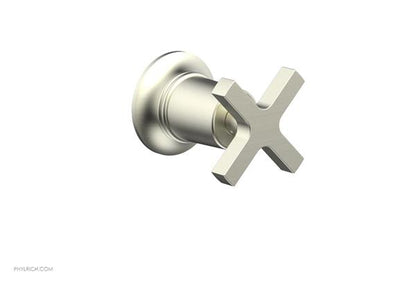 Phylrich - Hex  Modern Volume Control/Diverter Trim - Cross Handle