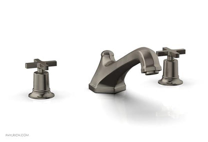 Phylrich - Hex Modern Deck Tub Set - Cross Handles
