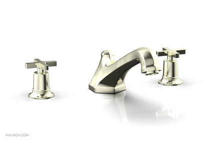 Phylrich - Hex Modern Deck Tub Set - Cross Handles