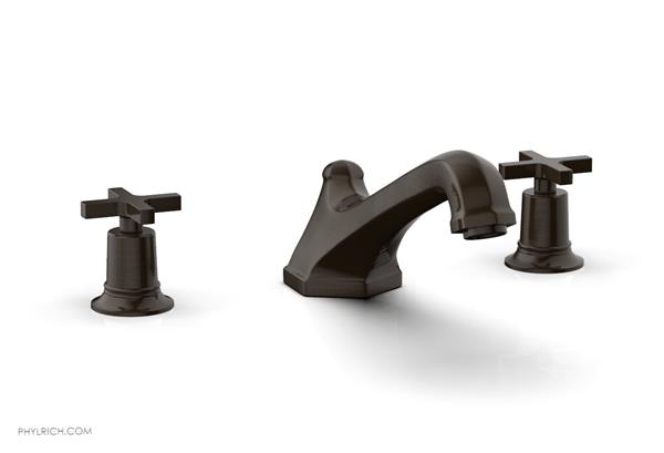 Phylrich - Hex Modern Deck Tub Set - Cross Handles