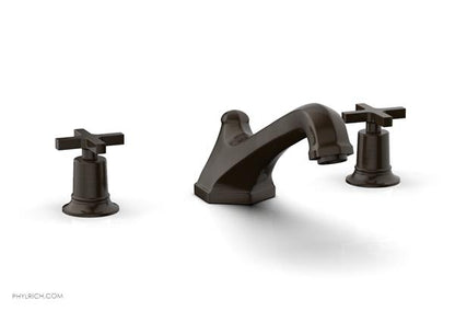 Phylrich - Hex Modern Deck Tub Set - Cross Handles