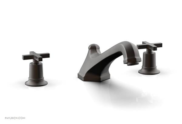 Phylrich - Hex Modern Deck Tub Set - Cross Handles