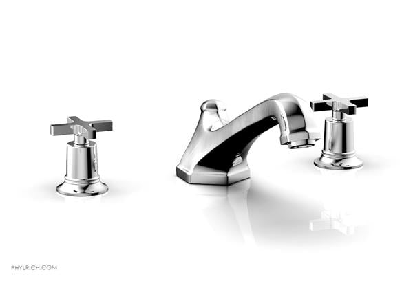 Phylrich - Hex Modern Deck Tub Set - Cross Handles