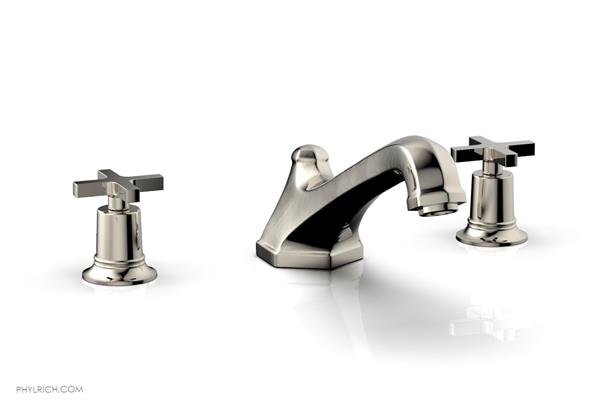 Phylrich - Hex Modern Deck Tub Set - Cross Handles