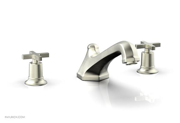 Phylrich - Hex Modern Deck Tub Set - Cross Handles
